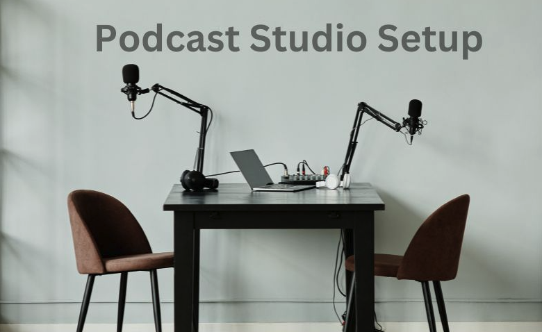 podcast studio setup